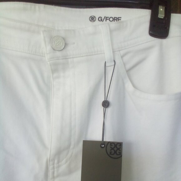 G/FORE Essential 5 Pocket SNO White Straight Leg Pants Size:10 NWT - Picture 1 of 16